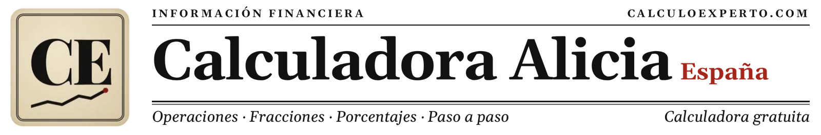 Calculadora Alicia online paso a paso - CalculoExperto